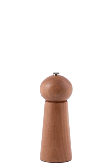 Pfeffermühle, 15cm, Design1, Elsbeere dunkler - zum Schließen ins Bild klicken