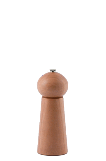 Pfeffermühle, 15cm, Design 1, Elsbeere heller - zum Schließen ins Bild klicken